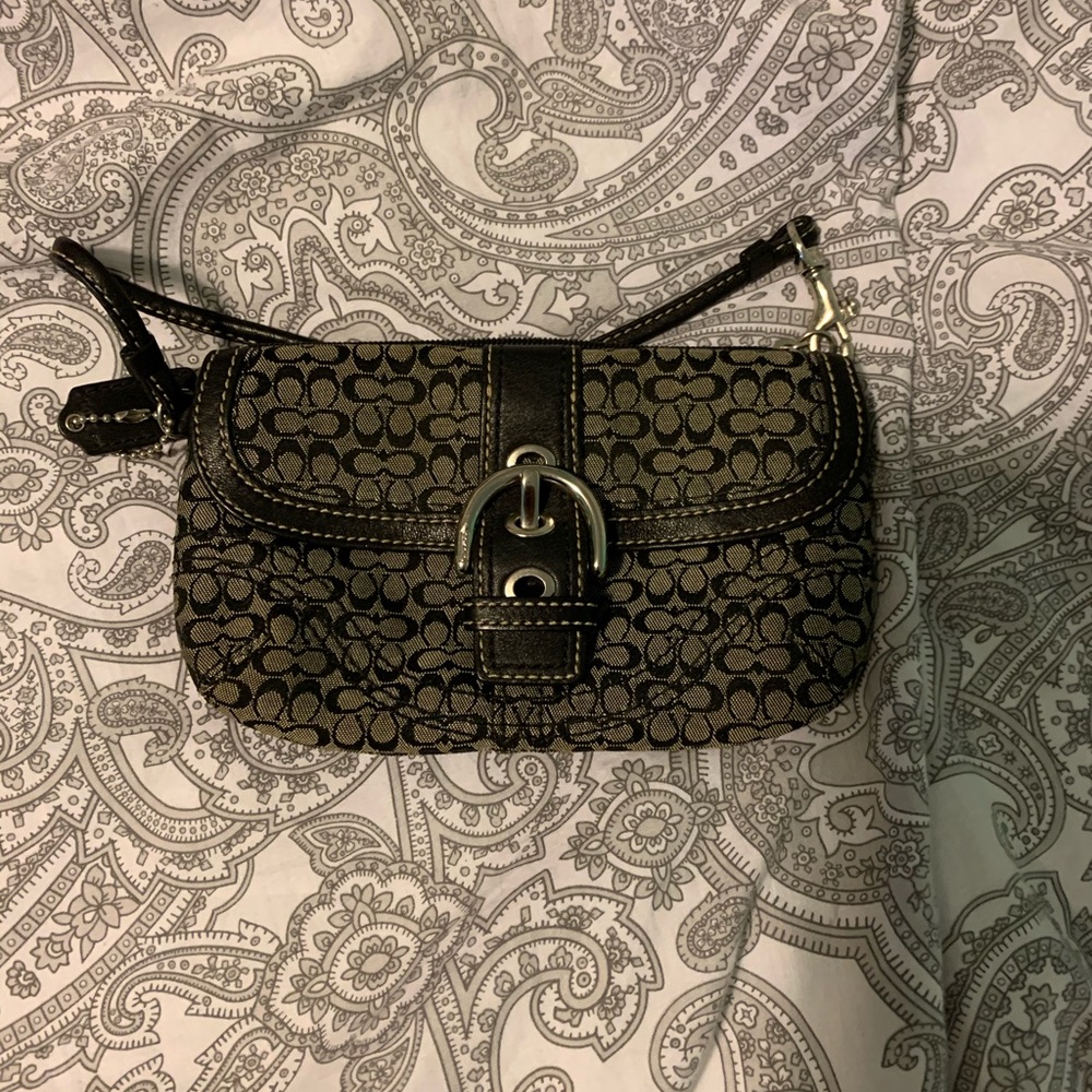 Black coach wristlets